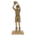 Signature Gold Male Basketball Figurine - 10 3/4"